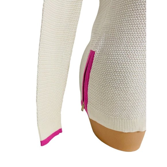 Talbots Women's P Petite Sweater Sides Zipper Long Sleeve Crew Neck Pullover‎ - Picture 2 of 7